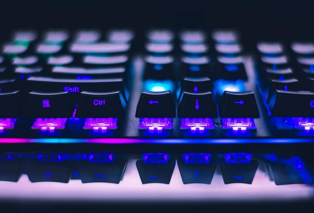 Close-Up Photo of Gaming Keyboard